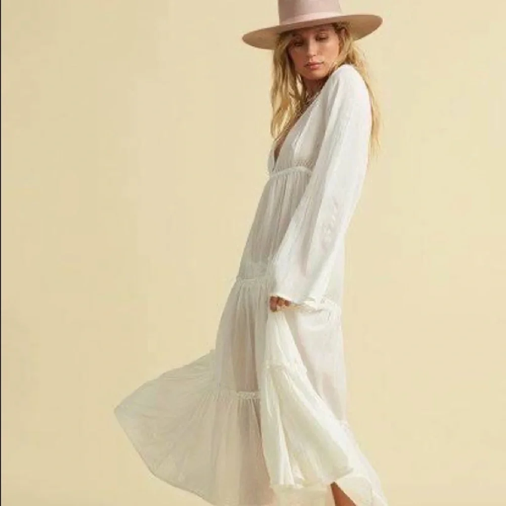🔆BILLABONG🔆 WANDER LUST WHITE MAXI DRESS - Picture 13 of 15